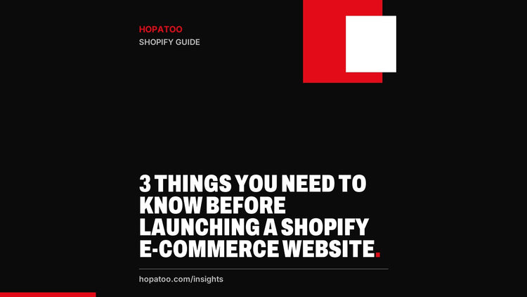 3 Things You Need to Know Before Launching a Shopify E-Commerce Website